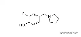 Molecular Structure of 1260750-79-5 (2-fluoro-4-(pyrrolidin-1-ylmethyl)phenol)